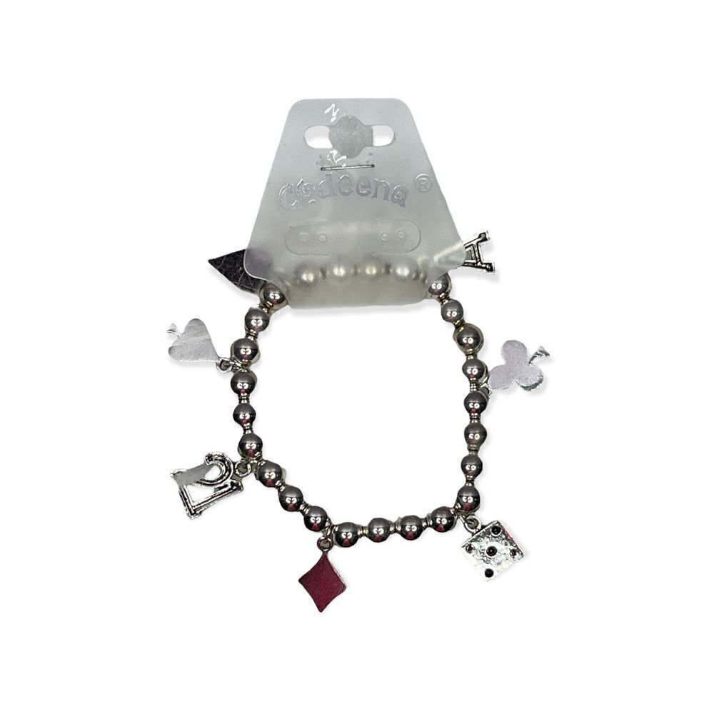 Codeena Poker Dice Charm Bracelet